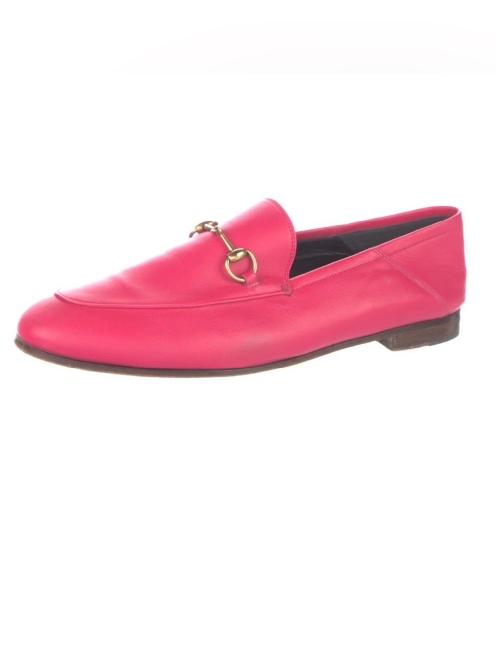 Gucci Hot Pink Leather Horsebit Loafers